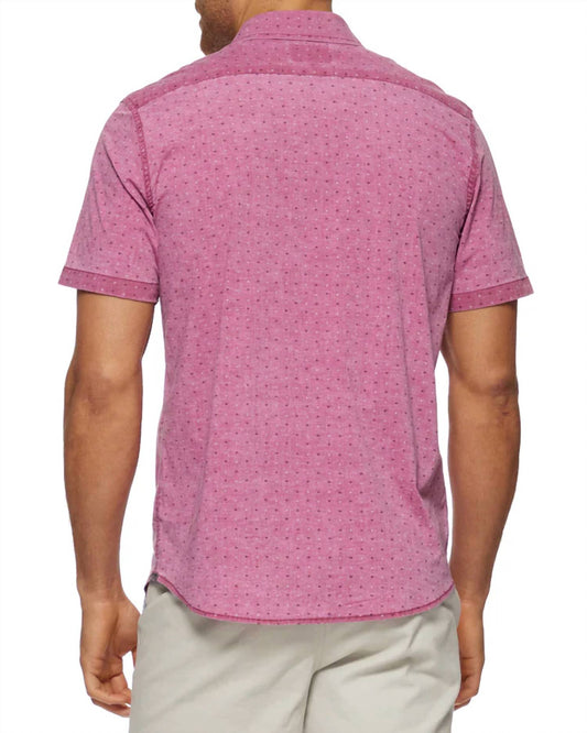 Flags & Anthem - Gardendale Short Sleeve Vintage Soft Dot Print Shirt