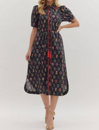 Entro - Collared Midi Dress