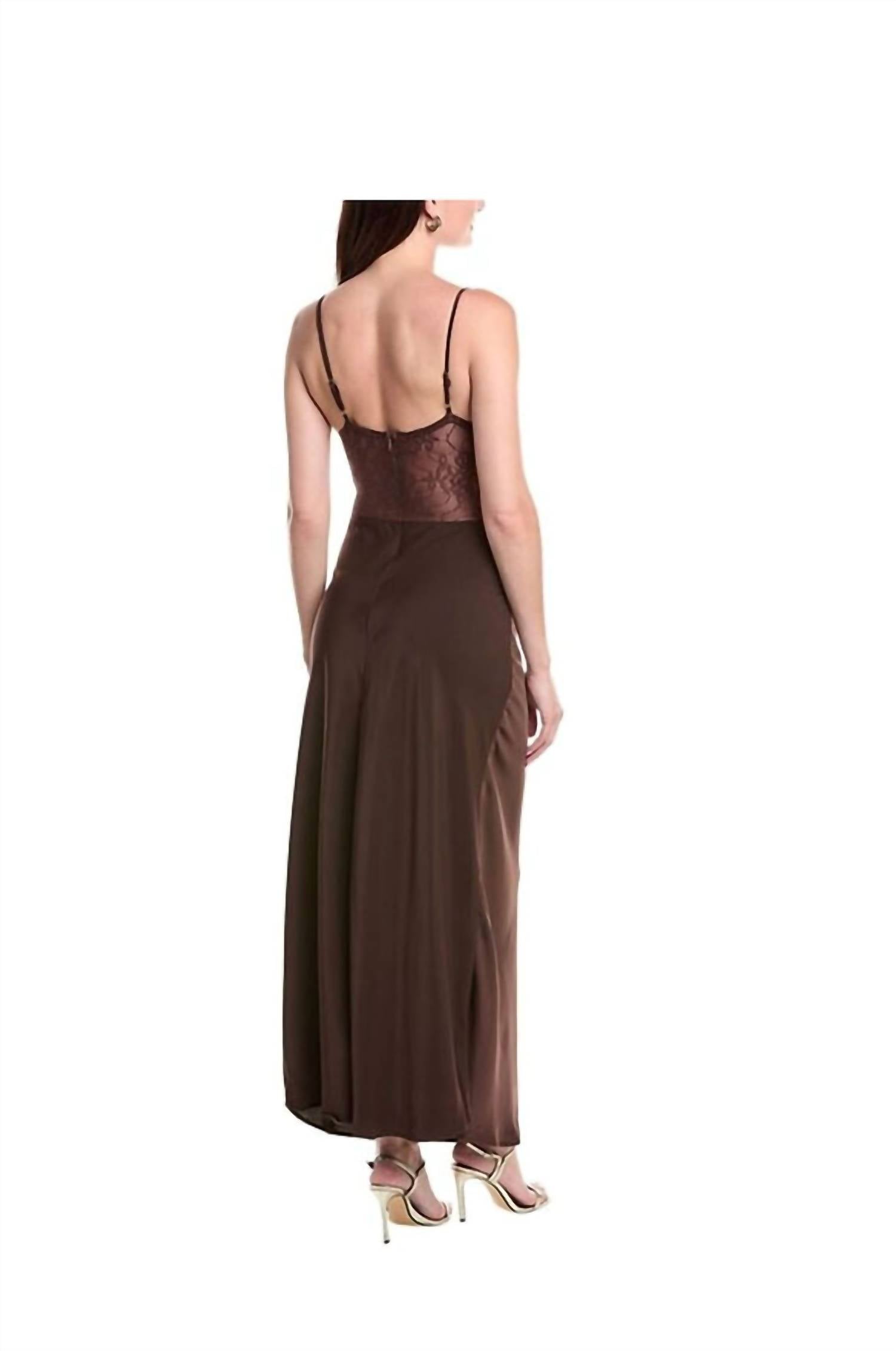 We Wore What - Lace Slip Midi Dress