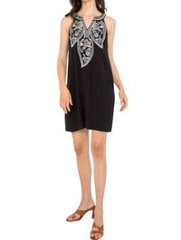 Thml - Kehlani Embroidered Halter Mini Dress