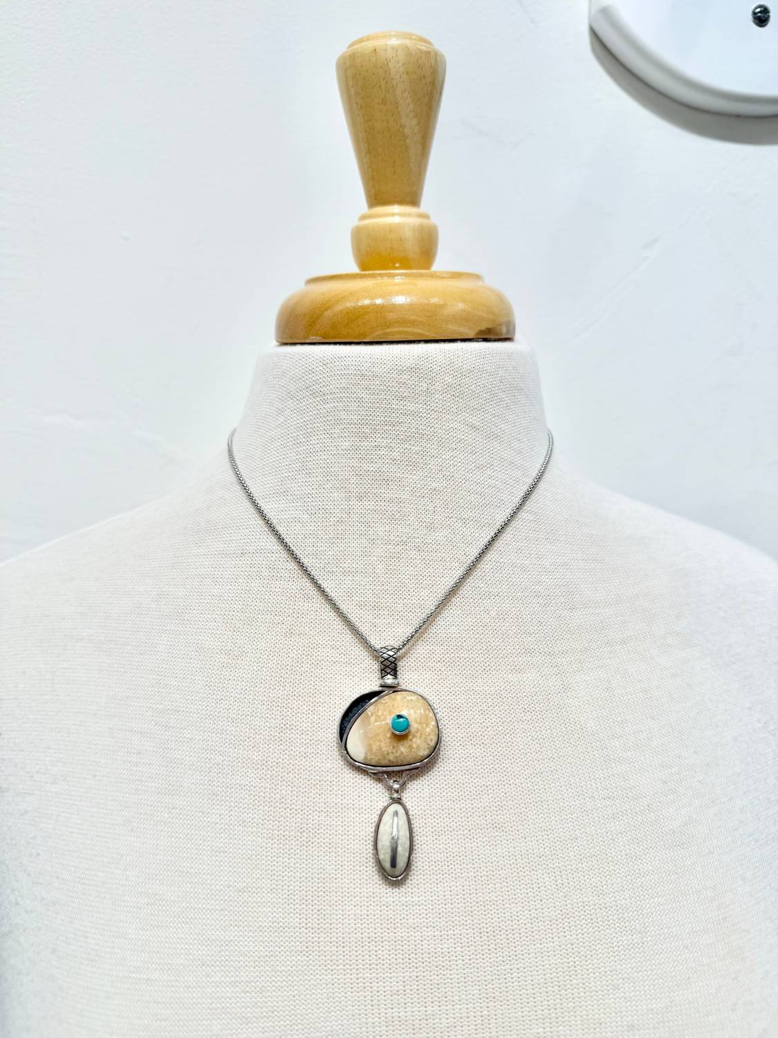 Fosilart - Sterling Silver Popcorn Chain Necklace