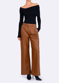 Nonchalant Label - Salome Pleated Wide Leg Pant