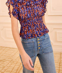 Ulla Johnson - Athene Short Sleeve Silk Top