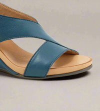 bueno Women's Ippy Wedge Sandal in blue - women's sandal - detail view