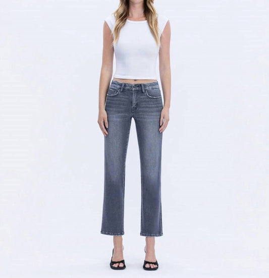 Vervet By Flying Monkey - Mid Rise Seamless Waistband Straight Jeans