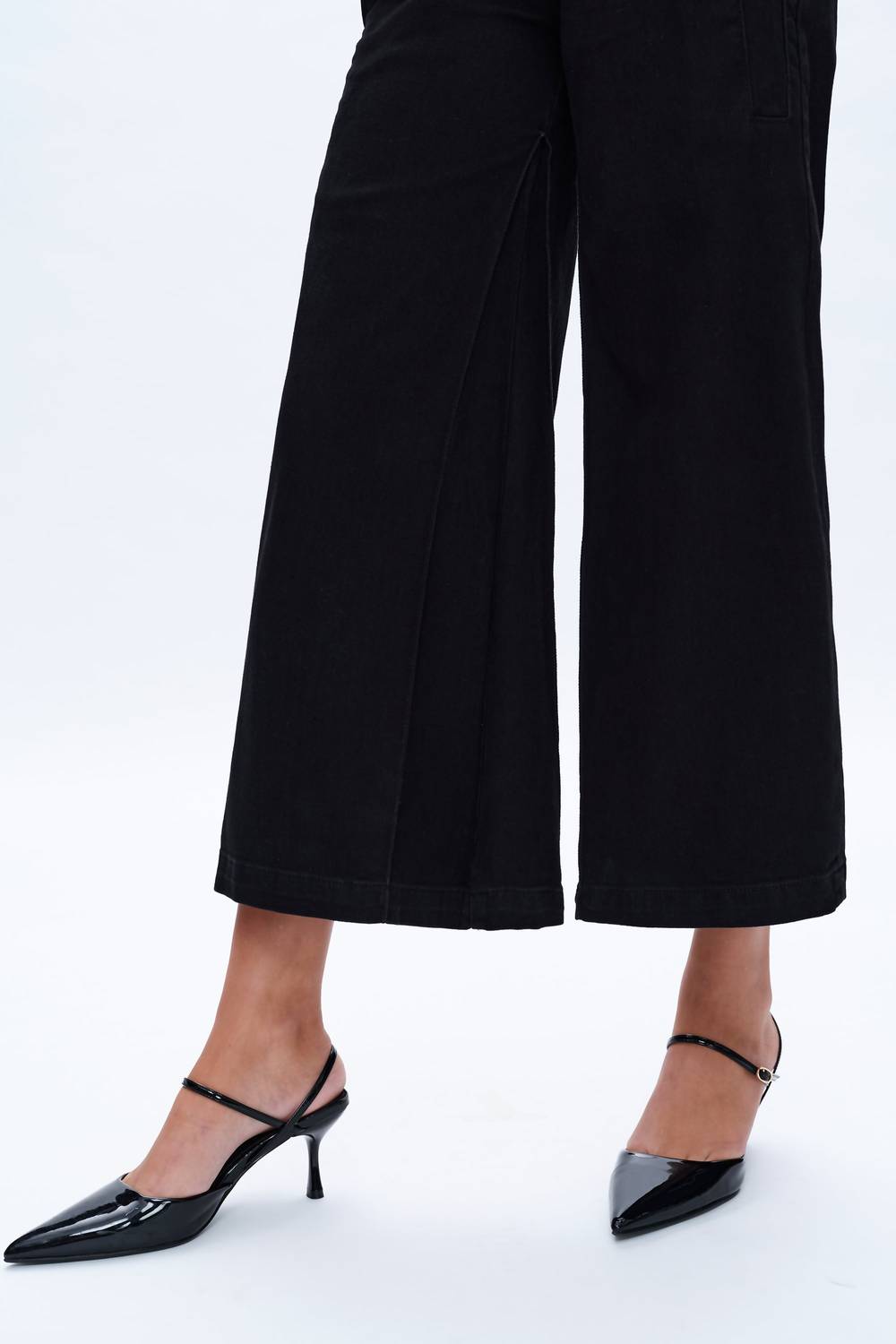 Bayeas - Timothy Wide Crop Trousers Denim Jeans