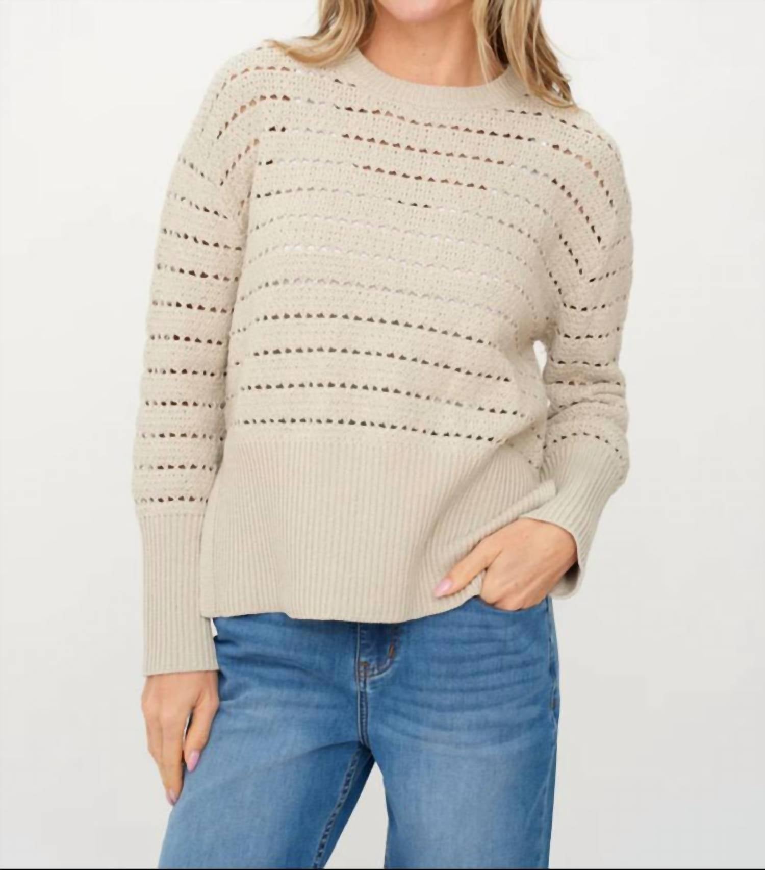 Six/Fifty - Jaden Crochet Sweater