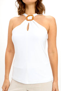 Frank Lyman - Halter Neck Ring Detail Top
