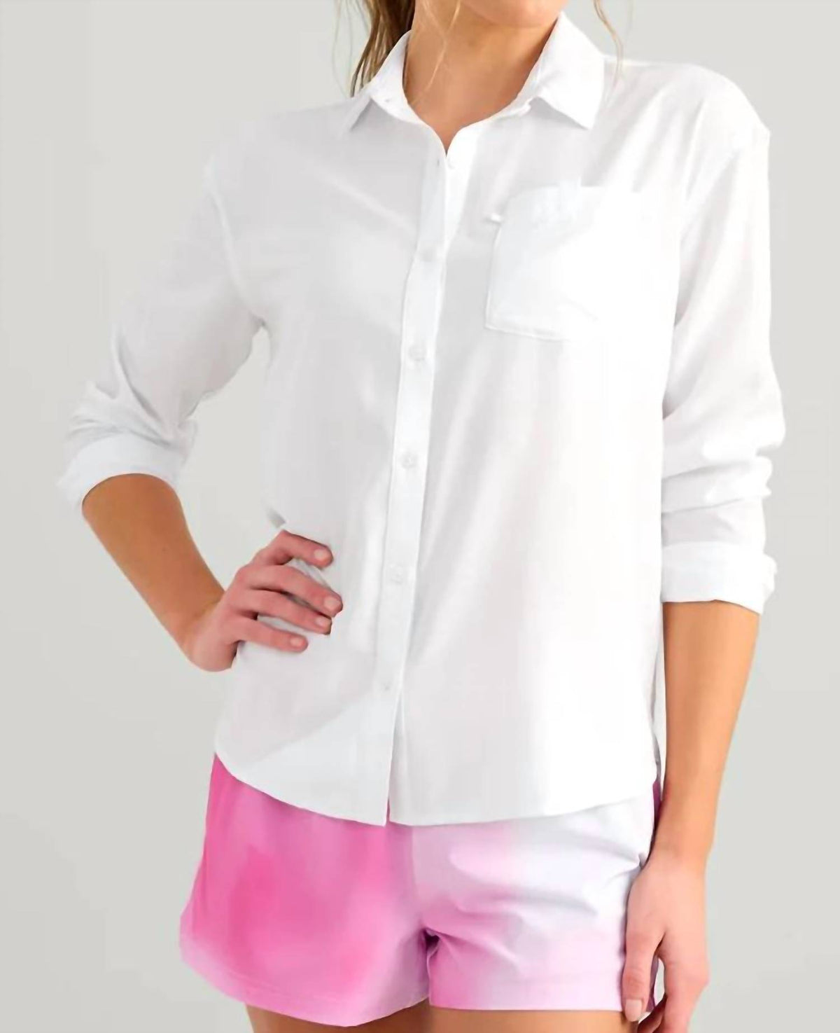 Huk - Point Button Down Shirt
