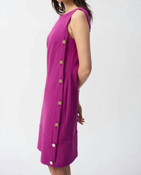 Joseph Ribkoff - Sheath Boat-neck Sleeveless Dress Style