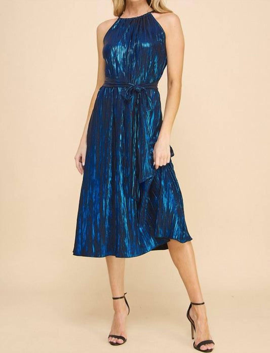 If She Loves - Royal Pleated Midi Dress