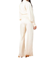 Lucca - Satin Button Down Blouse