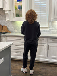 Dylan Cropped Cargo Jogger in ranch black - women's pants - view 5