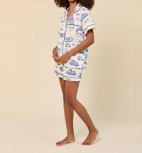 Katie Kime - Nc Toile Pajama Shorts Set