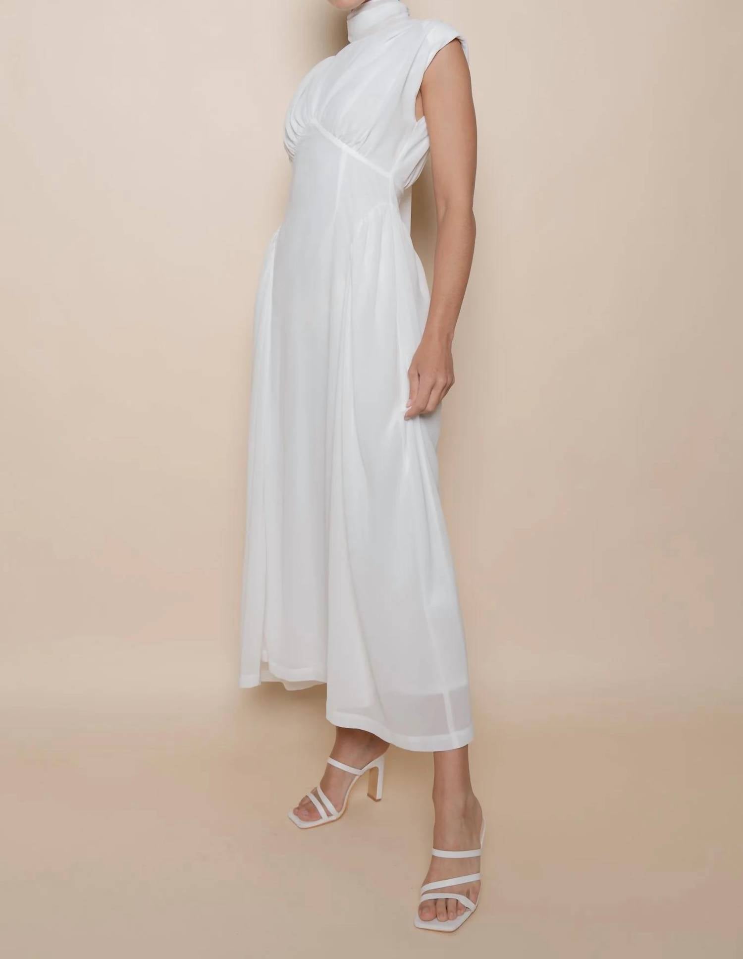 Fore - Sasha Mock Neck Midi Dress
