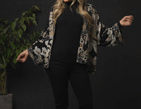 Two'S Company - Open Front Short Kimono