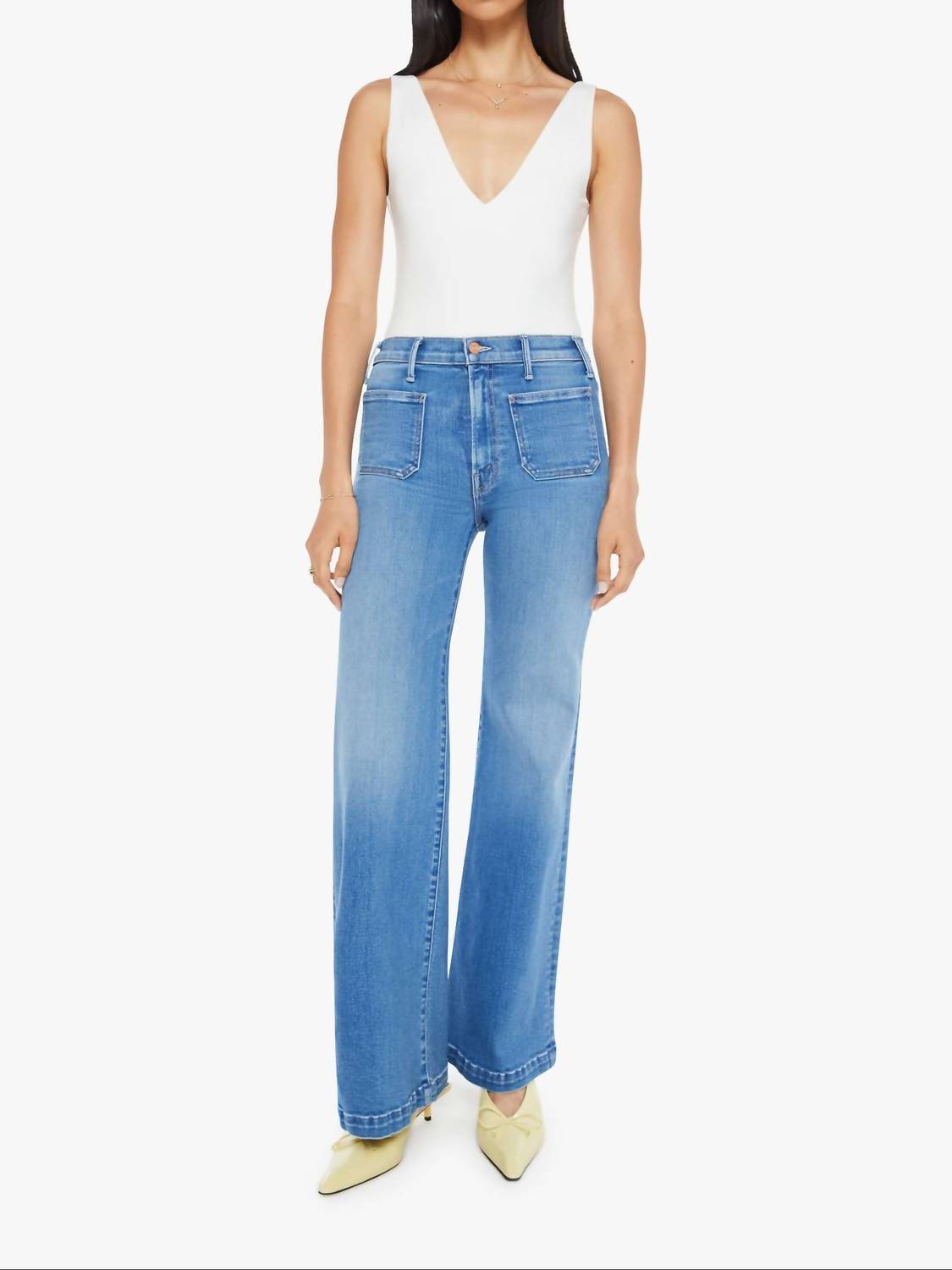 Mother - Hustler Roller Patch Pocket Sneak Jean