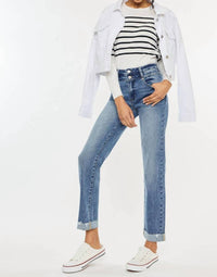 Kancan - High Rise Slim Straight Jeans