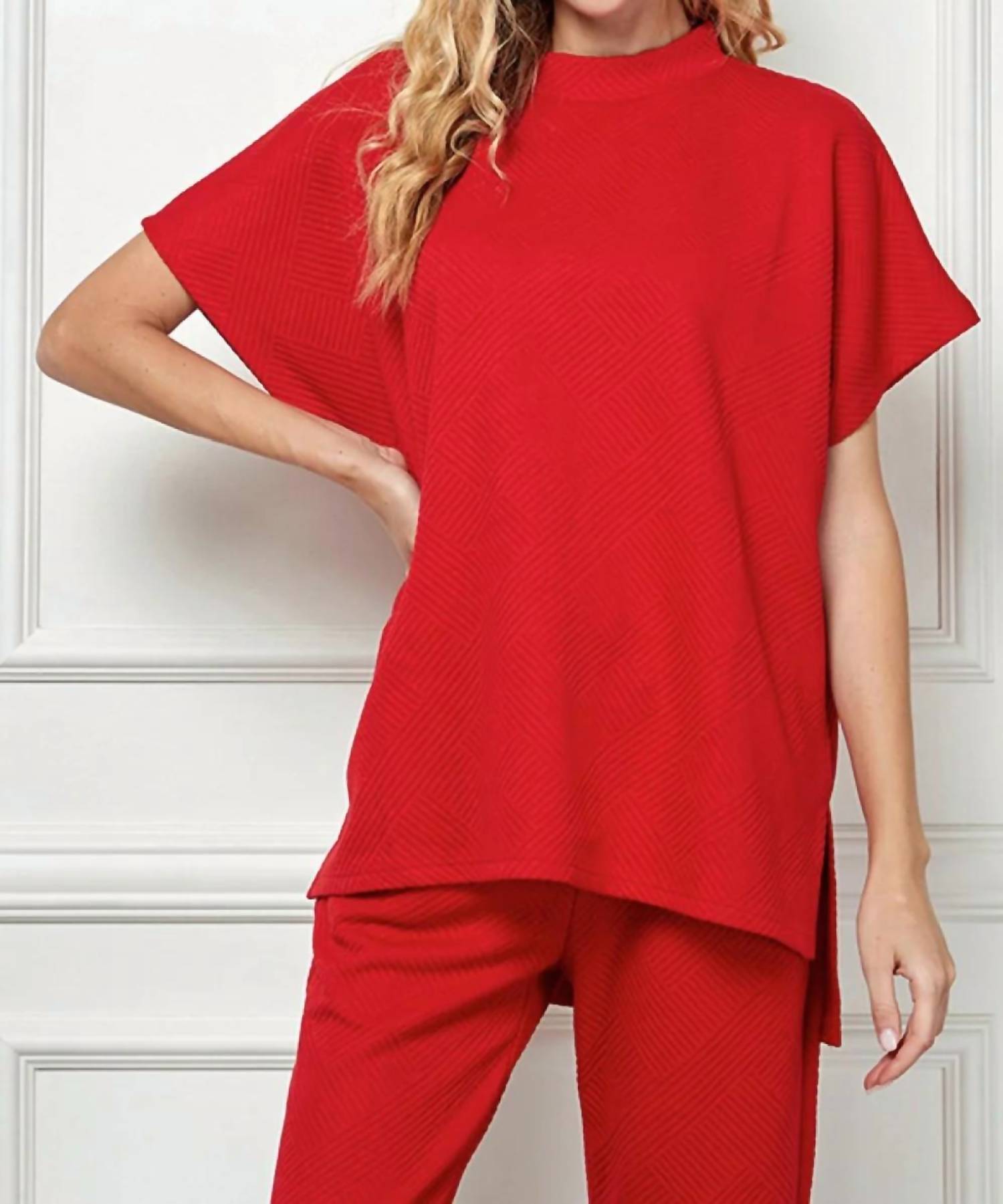 See And Be Seen - Textured Pant Set