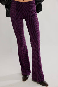 Free People - Penny Pull On Velvet Flare Pant