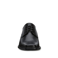 Ferrato Men's Flats Leather Shoes in black - men's shoe - detail view
