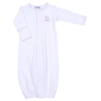 Magnolia Baby - Baby's Darling Lambs Embroidered Converter Gown