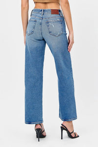 Hidden - Logan Grinded Stretch Dad Jean