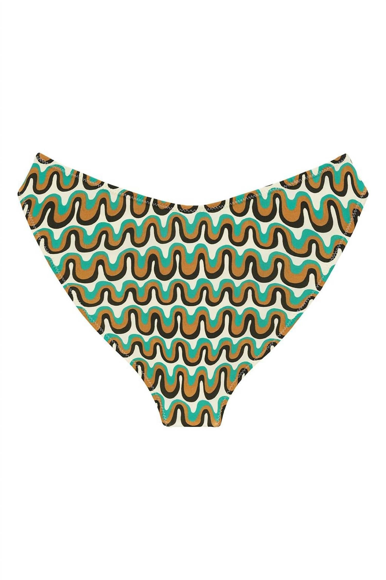 Montce - Added Coverage Lulu Zig-zag Stitch Bikini Bottom