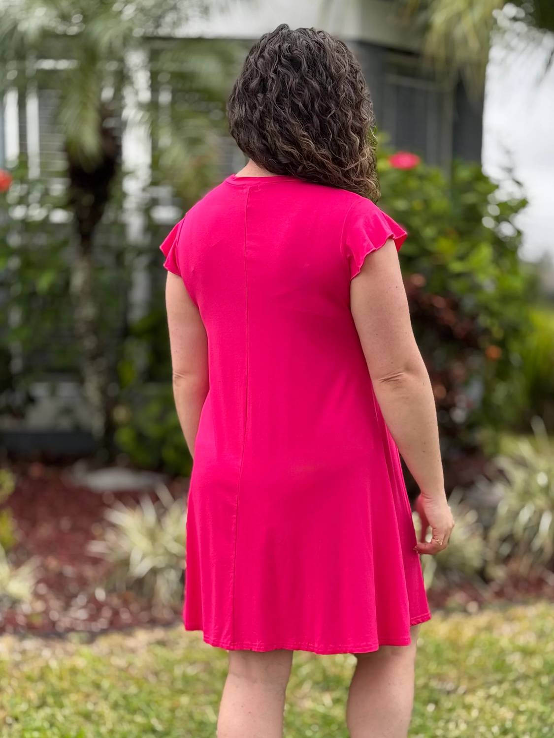 Coco + Carmen - Francis Flutter Sleeve Mini Dress
