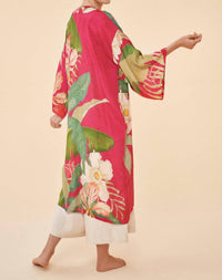 Powder - Delicate Tropical Kimono Gown