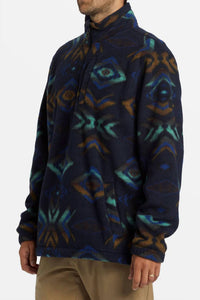 Billabong - Boundary Mock Neck Half Zip Fleece Sweatshirt