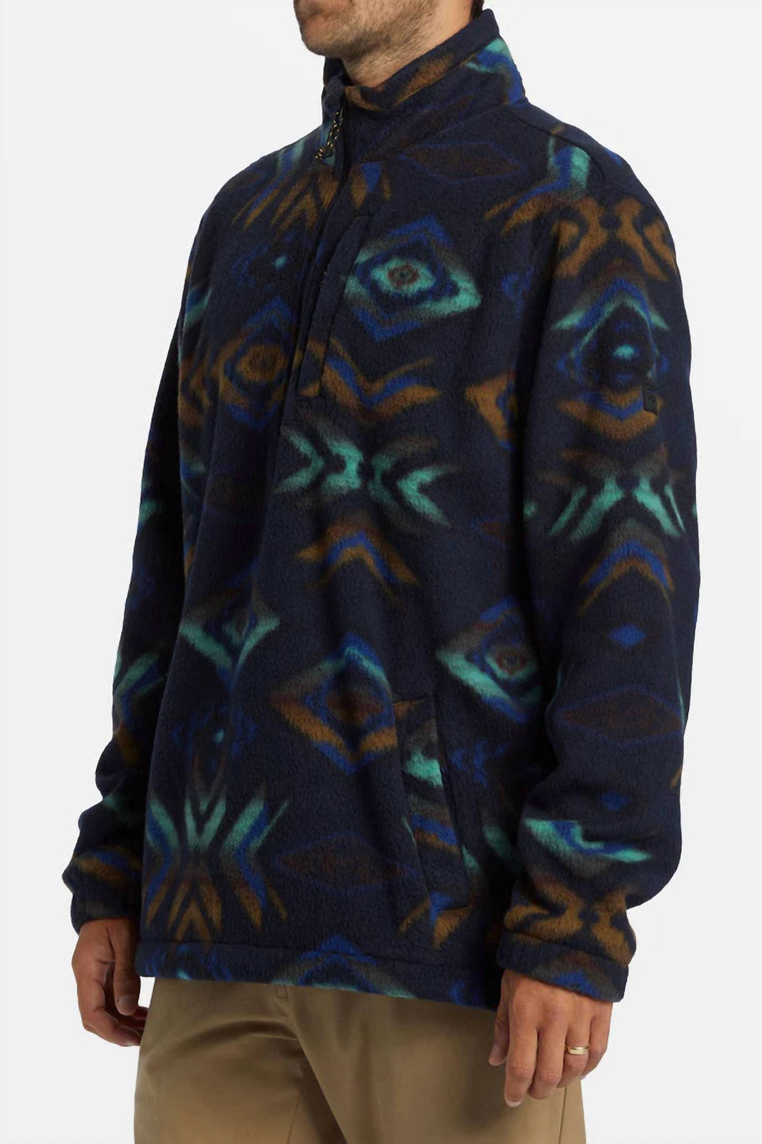 Billabong - Boundary Mock Neck Half Zip Fleece Sweatshirt