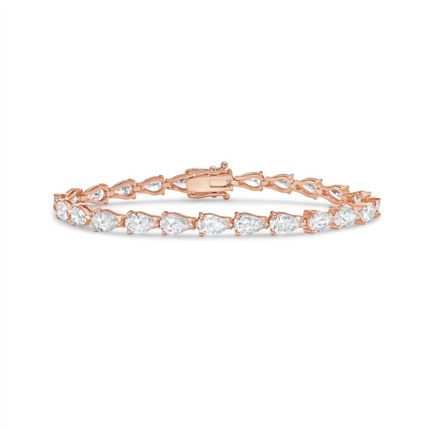 Diana M Jewels - Women's Pear Lab-Grown Diamond Jewelry Bracelet (56.00 Ct) - Signature