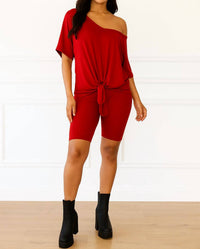 Little Secret Of Mine - Ribbed Shorts Set