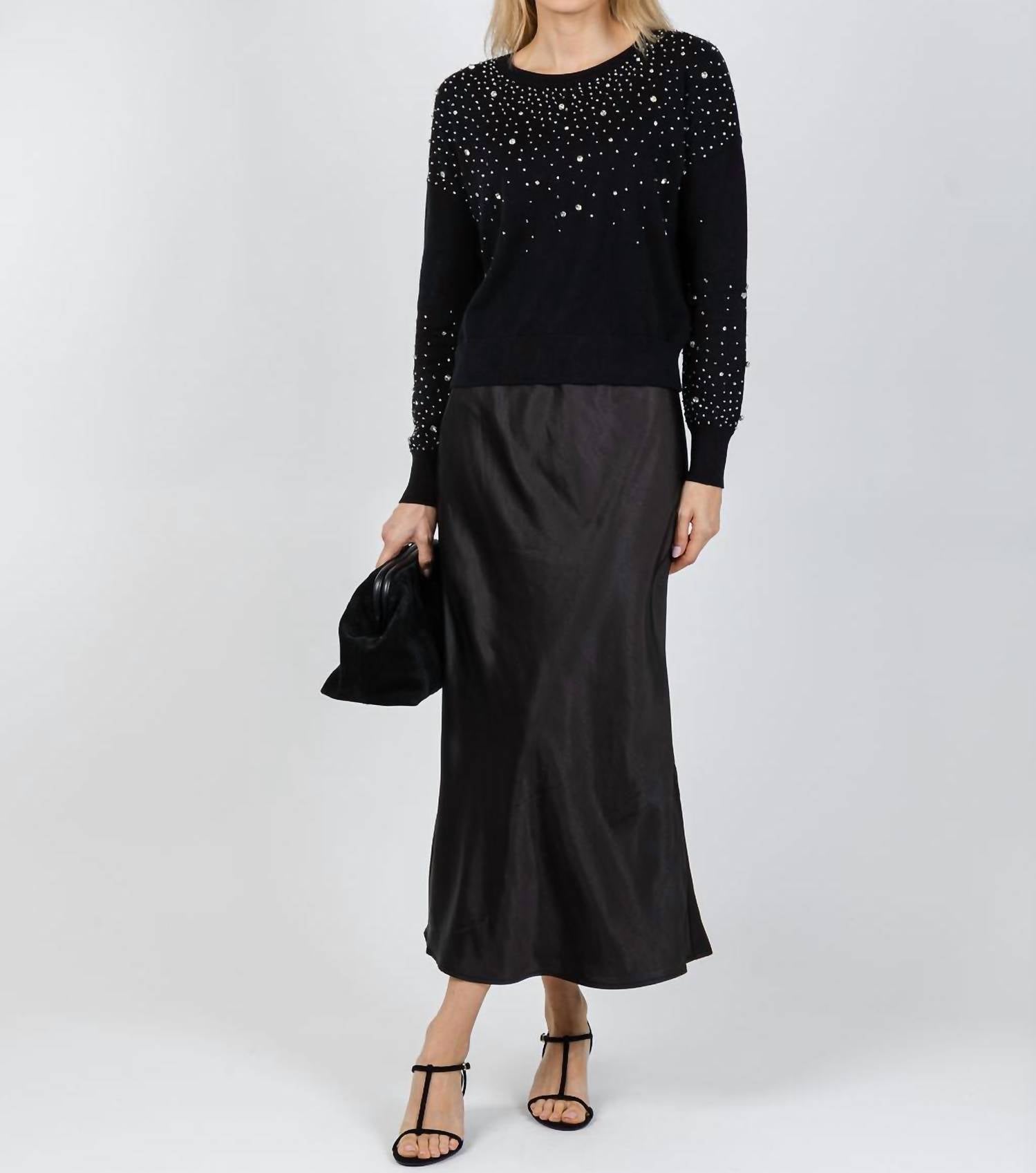 J. Society - Ximena Embellished Crew Sweater