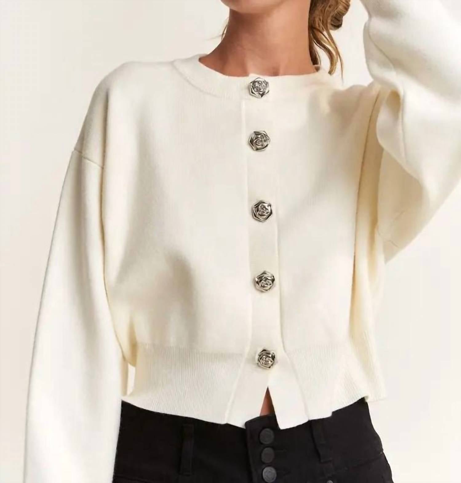 In The Beginning - Long Sleeve Button Cardigan