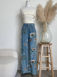 Acoa - Women's Floral Print Jeans
