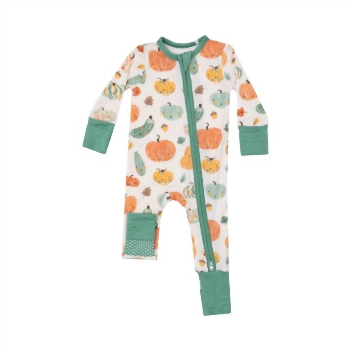 Angel Dear - Kid's Crayon Pumpkins 2 Way Zipper Romper