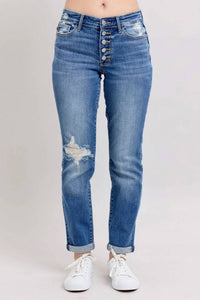 Judy Blue - Boyfriend Button Fly Jeans