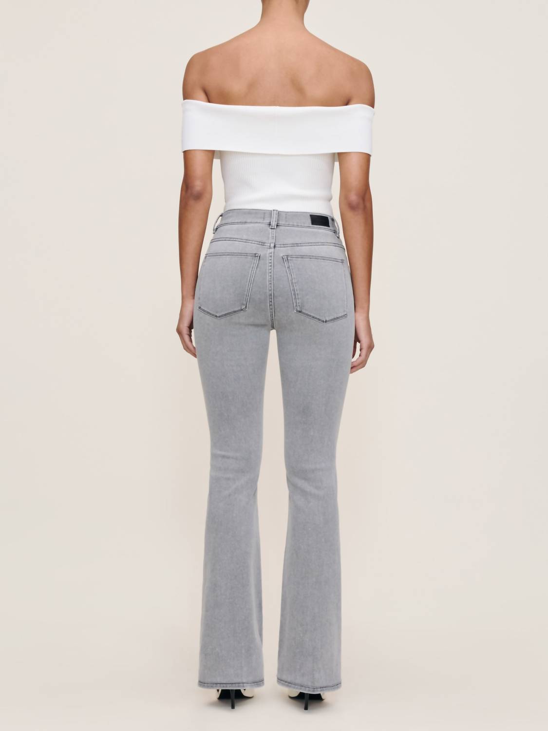 DL1961 - Women's Bridget Boot High Rise Instasculpt Jeans in grey cove - women's pants - alternate view