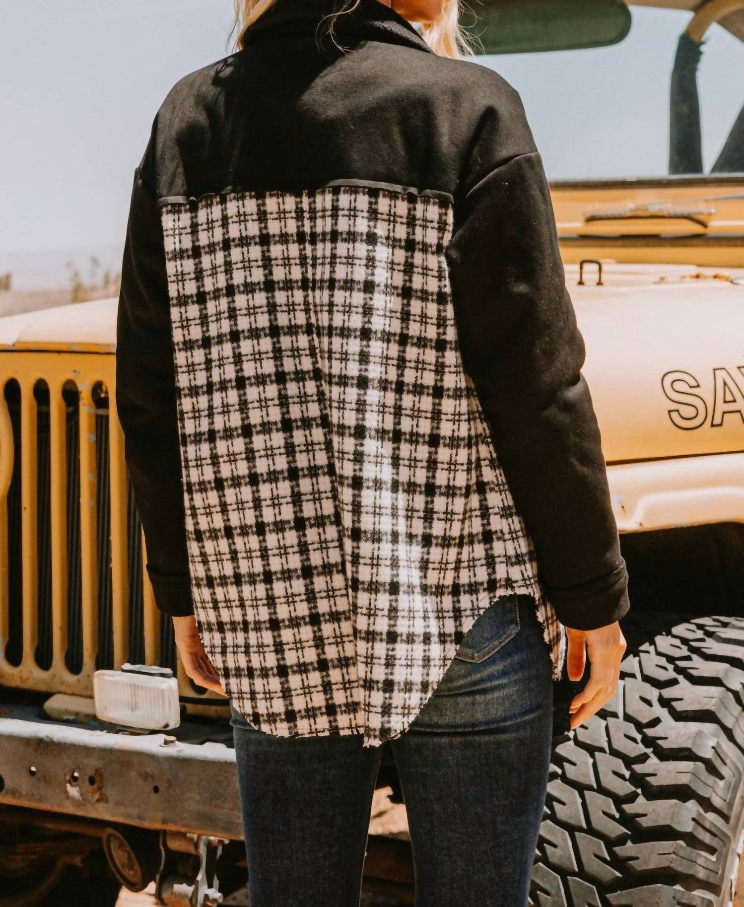 Oddi - Plaid Double Bust Pocket Shacket