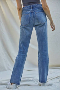 By Together - High Rise Non-stretch Wide Leg Bootcut Jean