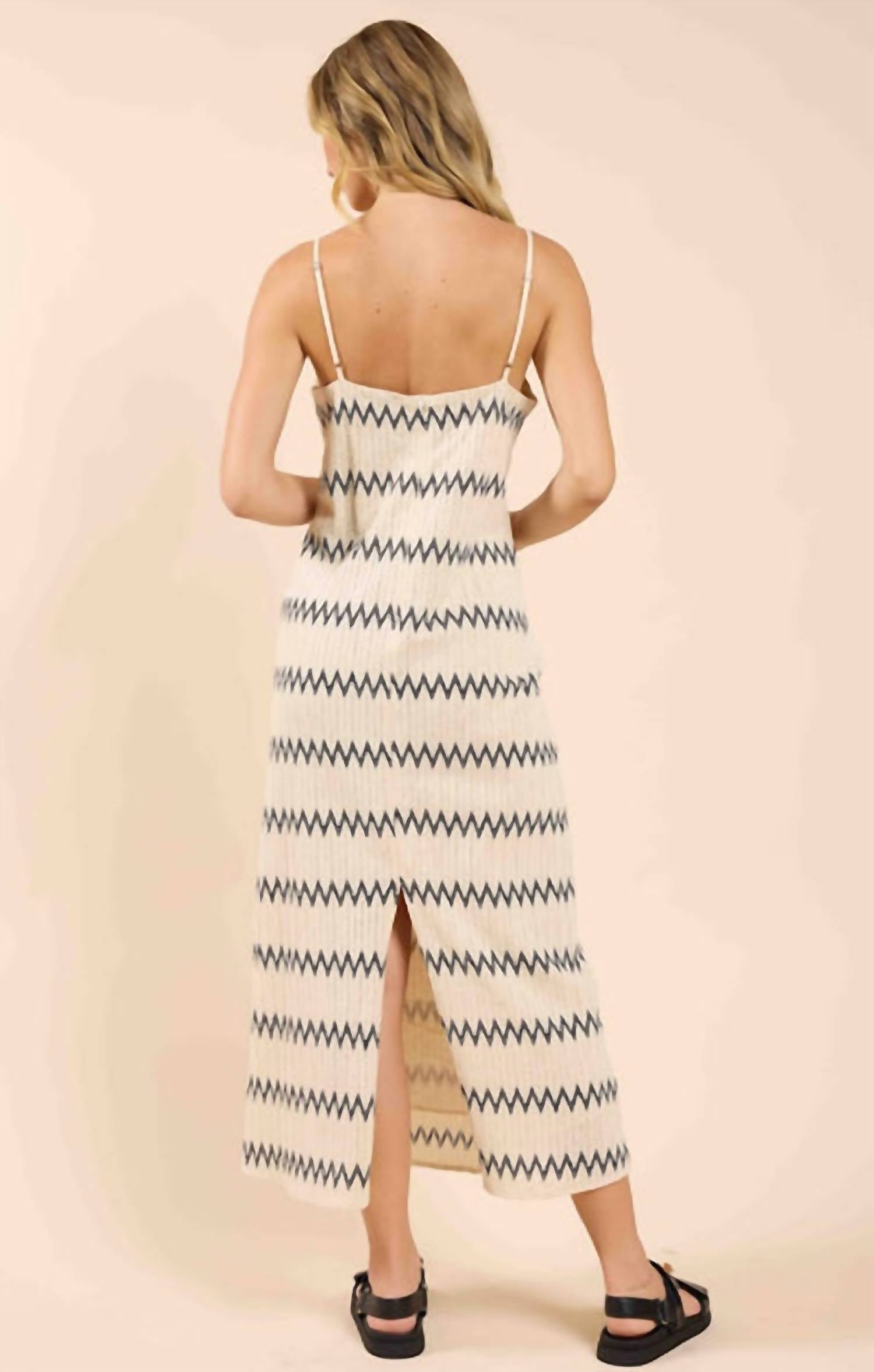 Sadie & Sage - Way Out Zig Zag Weave Maxi Dress