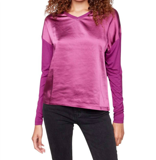 Charlie B - Satin Jersey Knit Top