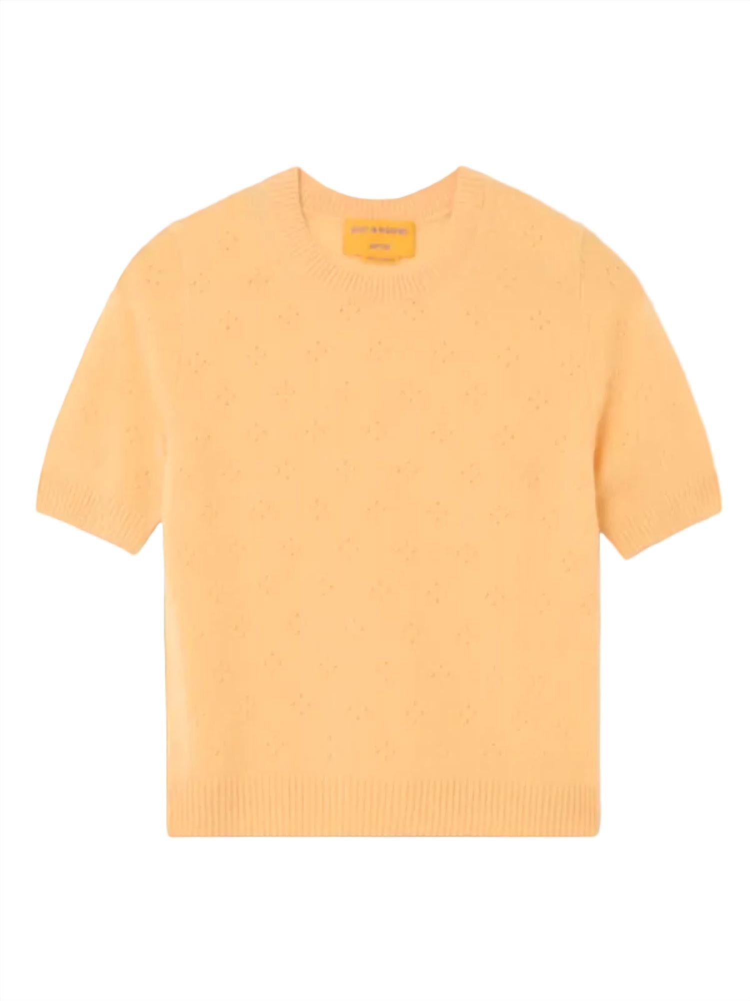 Guest In Residence Compass Sweater Tee in residence compass sweater tee in sorbet - women's t-shirt - view 5
