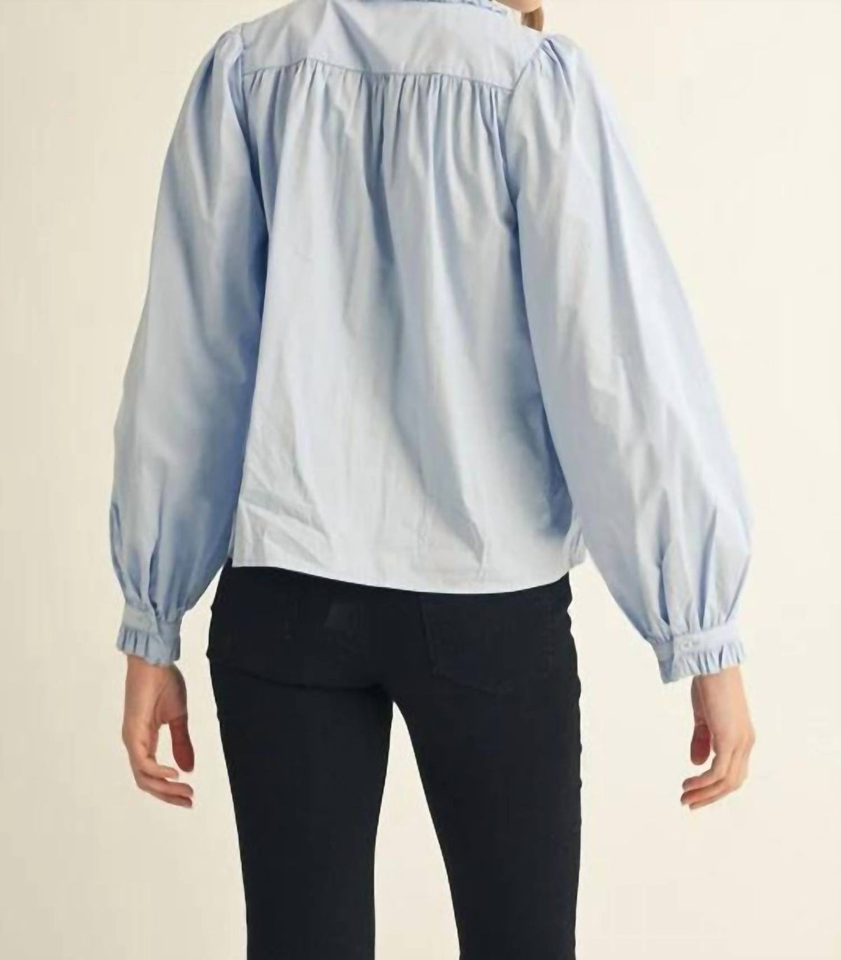 Jodifl - Ruffle Collar Button-down Top