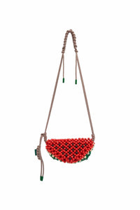 Alemais - Women's Wood Bead Watermelon Mini Bag