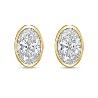 Diana M Jewels - Women's Oval Lab-grown Diamond Stud Earrings (12.00 Tcw) - Luxe