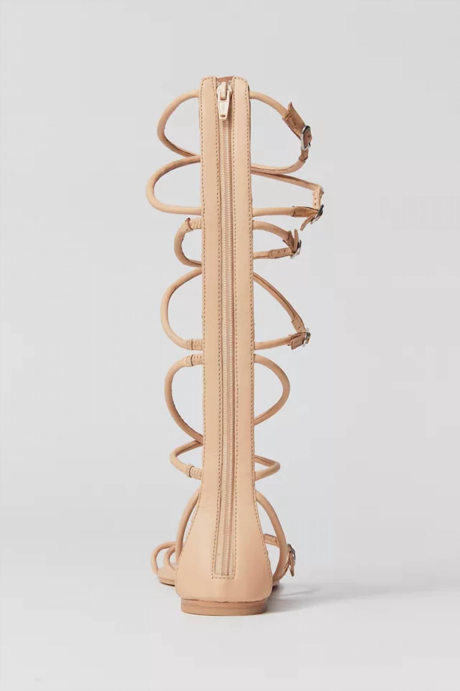 Jeffrey Campbell Women's Gladia Gladiator Sandal in beige - women's sandal - detail view