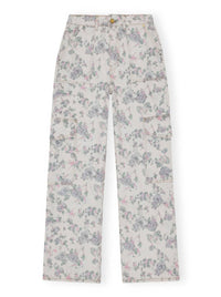 Ganni - Angi Floral Printed Cargo Jean